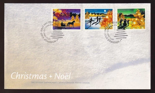 Canada FDC 2001 sc#1922-1924 Christmas Lights 47/60/1.05