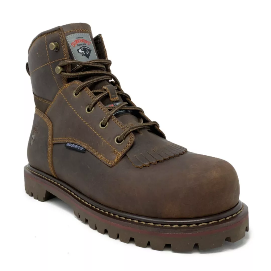 Herman Survivors Men Dover Steel Toe 9.5 Work Boots Waterproof 6