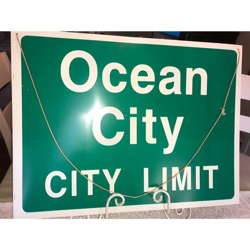 Amazing!  Vintage Ocean City New Jersey Sign; RARE find; Ocean City City Limit - Picture 4 of 4