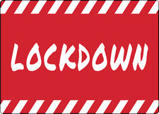 lockdown | aDHESIVE vINYL sIGN dECAL