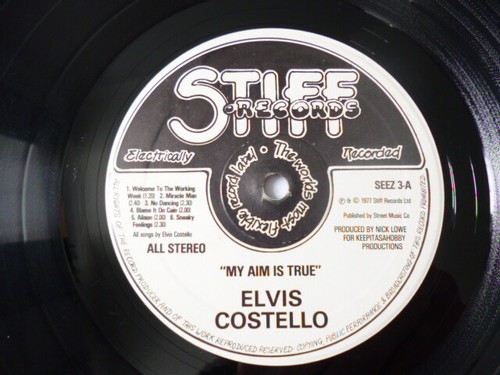 ELVIS COSTELLO ~ MY AIM IS TRUE ~ UK 1ST PRESS NEW WAVE VINYL LP ~ PLAYS WELL - Picture 7 of 12