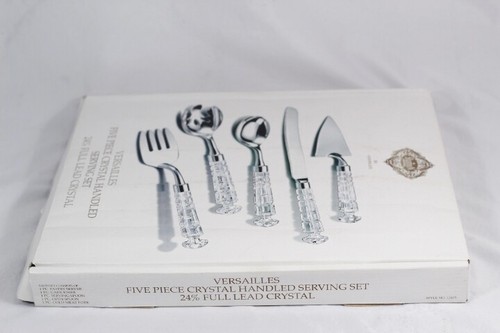 Shannon Crystal by Godinger Versailles 4 Piece Crystal Handled Serving Set - Picture 10 of 12