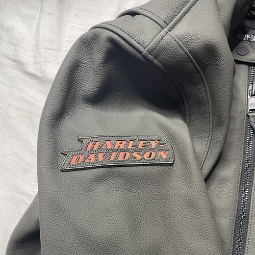 Harley Davidson Herren 2XL Paradigm Triple Vent System 2.0 Leder Wagenheber schwarz oliv - Bild 5 von 16