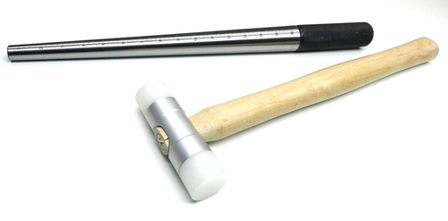 Steel Ring Mandrel & Nylon Face Mallet Jewelry Making Tool Set Sizing & Forming - Picture 8 of 11