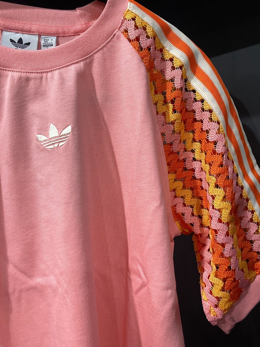 【ADIDAS】Summer Glow Calligraphy - Sepia Pink / KC0769 adidas Summer Glow Cali Womens Short Sleeve Shirt Semi Pink