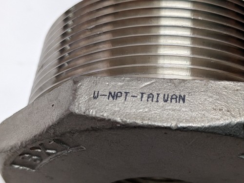 3x2 Hex Bushing TC-150-304 Stainless Steel Made in Taiwan (NEW). - Picture 8 of 11