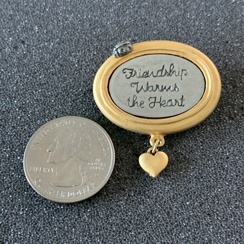 Freundschaft wärmt das Herz süße Freunde Liebe Pin Anstecknadel #40778 - Bild 1 von 2