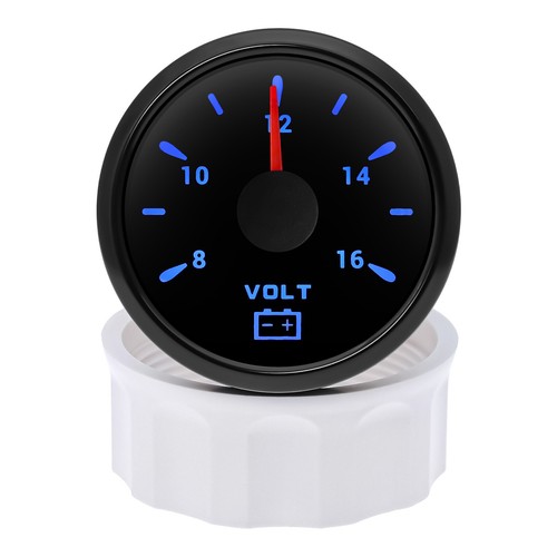 2" 52mm 7 Colors LED Universal Digital 8-16V Volt Voltage Meter Voltmeter Gauge - Picture 6 of 12
