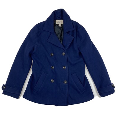 Levi's San Francisco Women's Small Double Breasted Peacoat Jacket Navy Vintage