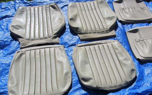 86-95 Mercedes W124 OEM PARCHMENT MB-TEX Front Right & Left 8 pieces Seat Covers - Picture 2 of 23