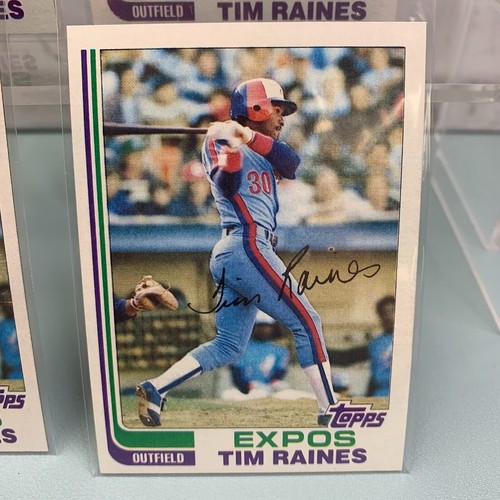 1982 Topps Baseball Tim Raines #70 4 Card Lot - Picture 4 of 6