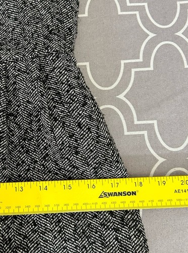 J Crew Damen ärmelloses Etuikleid Größe 4 Zierlich Wollmischung Grau Tweed - Bild 6 von 10