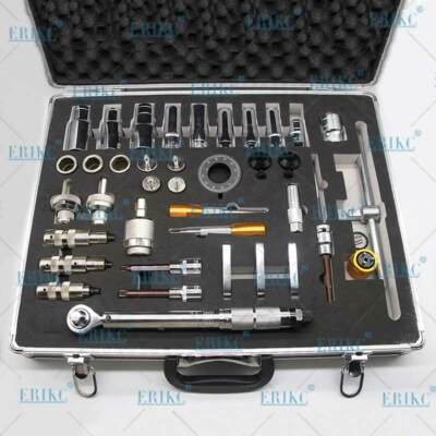 ERIKC CR Diesel Fuel Injector Dismantling Equipments 40 pieces Repair Tool Kits