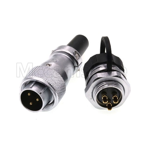 WEIPU WS16 3Pin Bulkhead Industrial Power Wire Connector,Aviation Connector Plug - Picture 7 of 7