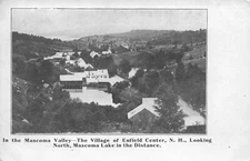 c1905 Enfield Center New Hampshire Mascoma Valley Birds Eye View Unused Postcard