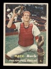 1957 TOPPS #91 MACK BURK PHILADELPHIA PHILLIES