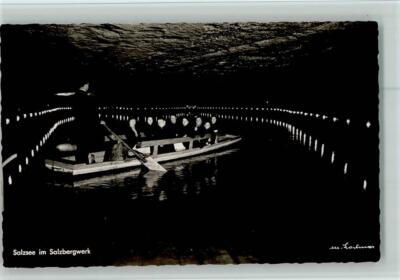 40119562 - 8240 Berchtesgaden Salzsee im Salzbergwerk Senner-Sinkwerk Ruderboot