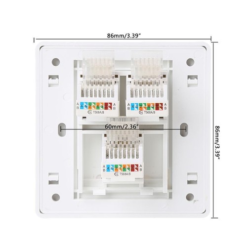 86 Type Computer Socket Panel CAT5E Module RJ45 Cable Interface Outlet - Picture 4 of 13