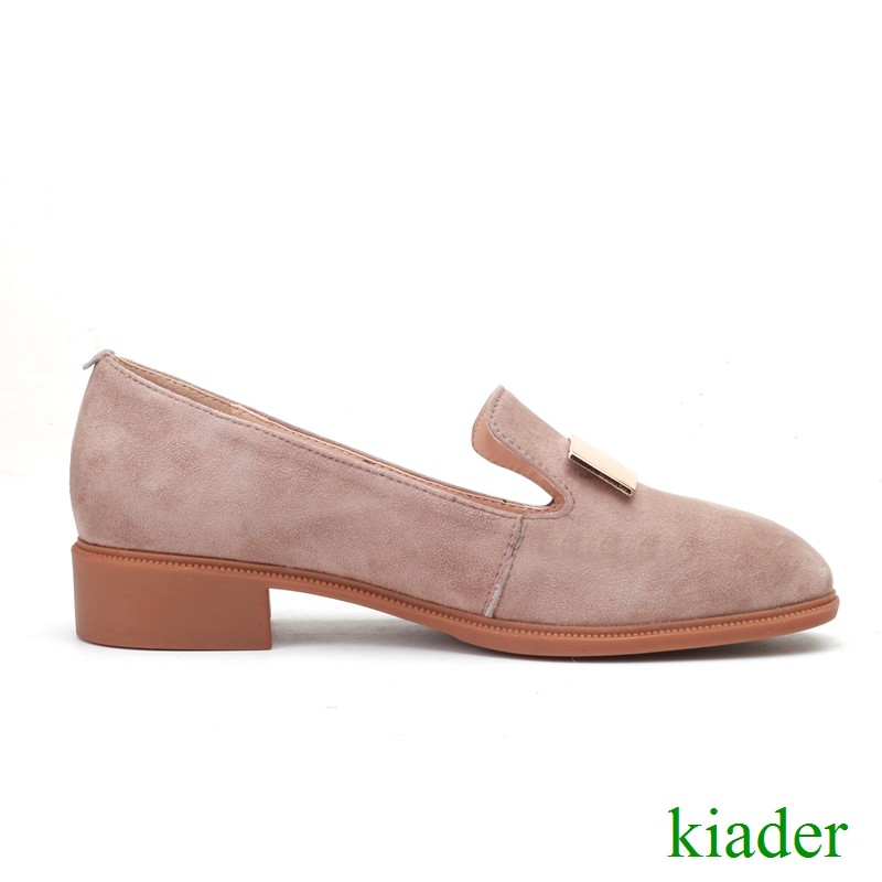 British femmes Metal Decor Suede Flats Loafers Slip On On On Casual chaussures Square Toes e32fe8 British femmes Metal Decor Suede Flats Loafers Slip On On On Casual chaussures Square Toes e32fe8