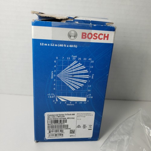BOSCH ISC-CDL1-WA12 Commercial Series TriTech AM Motion Detector With Anti-mask - Picture 6 of 8