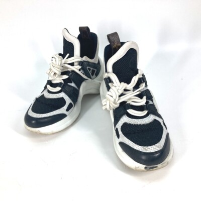 Sneakers LOUIS VUITTON LV Arclight scarpe in pelle bianco/nero