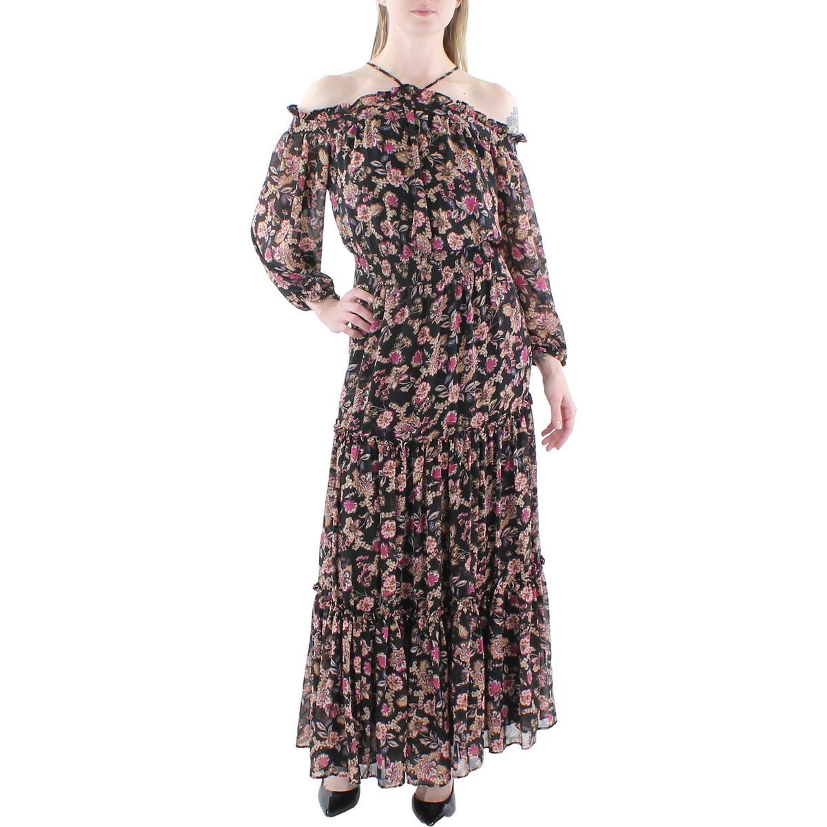 1.Женское черное миди-платье на бретелях с цветочным принтом State Womens, S BHFO 8563