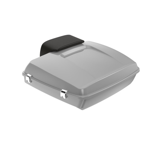 Advanblack Billiard Gray Razor Tour Pack Trunk Fits 97+ Harley Road Glide - Picture 5 of 13