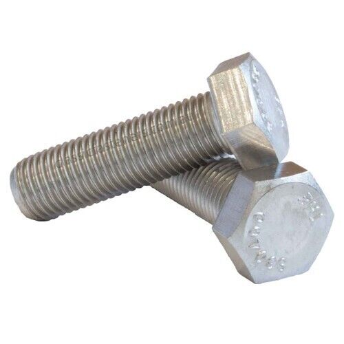 UNF SET SCREWS BZP ZINC FULLY THREADED HEXAGON BOLTS 1/4 5/16 3/8 1/2" - Bild 2 von 3
