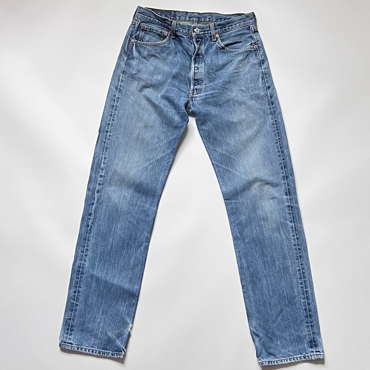 Distressed Vintage 90s Levi's 501 XX W34L34 Straight Leg Fit Jeans