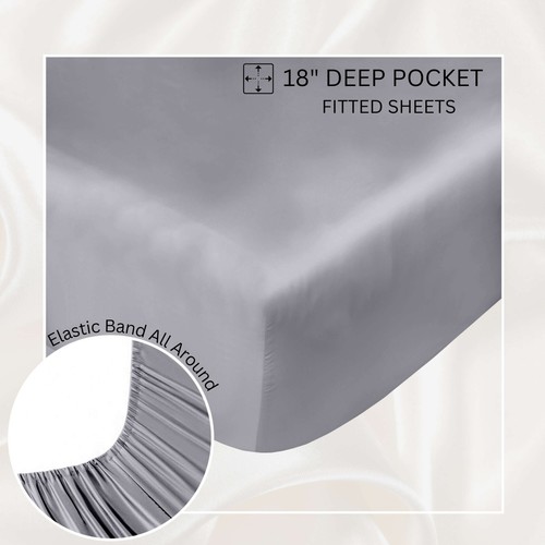 Bamboo.Store Bamboo Bed Sheets - Queen - Beige - Picture 10 of 15