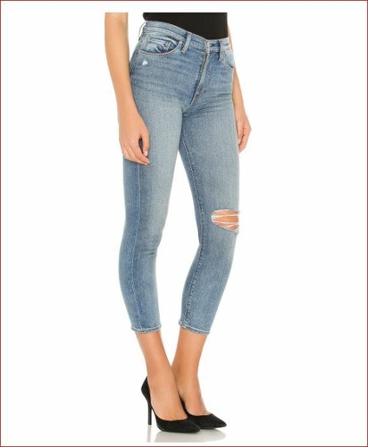 Hudson women jeans high rise crop skinny Holly WHC4151DDA blue W28 - Picture 2 of 12