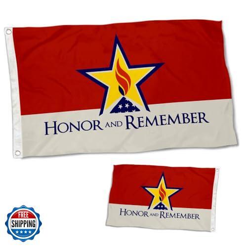3ply Double Sided - Honor and Remember Flags Banner for Premium Heavy Duty Du - Picture 4 of 5