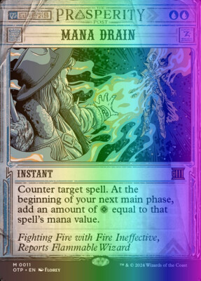 MTG Magic the Gathering Mana Drain (11/87) Breaking News LP