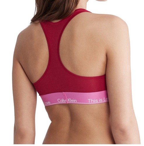 Calvin Klein This Is Love Unlined Bralette Raspberry Pink Fuschia Size M NWT - Picture 2 of 9