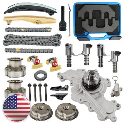 Timing Chain Kit Water Pump Tool VVT Valve For Ford Lincoln Flex Explorer 3.5L
