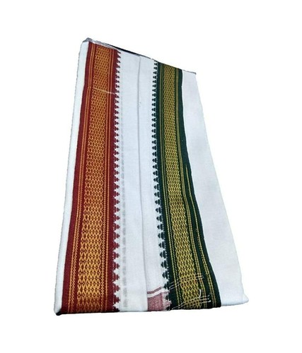 White Cotton GAMCHA, Full Size (32×68 INCH) pack of 2 Stole, Free shipping world - Picture 2 of 3