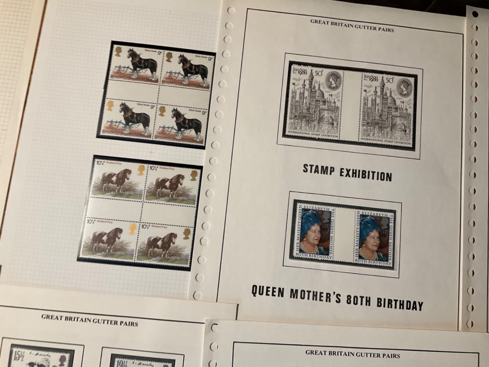 GB EII Unmounted MINT Commemorative 37 blocks and pairs in sets lot12 - Photo 7 sur 7