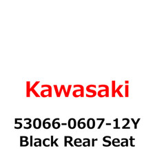 【NEW】Kawasaki Genuine Black Rear Seat 53066-0607-12Y Direct From Japan