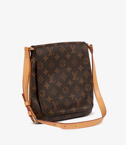 Louis Vuitton Marrón Monograma Recubierto Lona Vintage Musette Salsa PM - Imagen 2 de 7