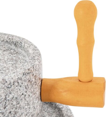 Mulino per granatura a pietra, macina pietra manuale macina pasta granito naturale - Foto 4 di 9