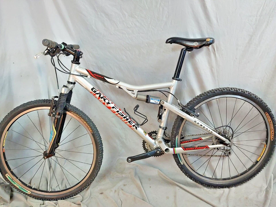 2008 Gary Fisher Sugar 4 FS MTB Bike 16" Medium Soft tail Rock Shox Deore LX USA - Image 2 of 4