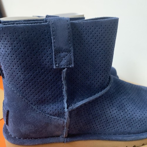 UGG Women's Classic Unlined Mini Perf Boots 1016852W MRI Navy Blue, Size: 5 - Picture 8 of 12