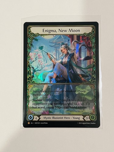 FaB Part the Mistveil - Enigma, Luna Nueva Legendario Joven Héroe Arco Iris Lámina MST238 - Imagen 3 de 4