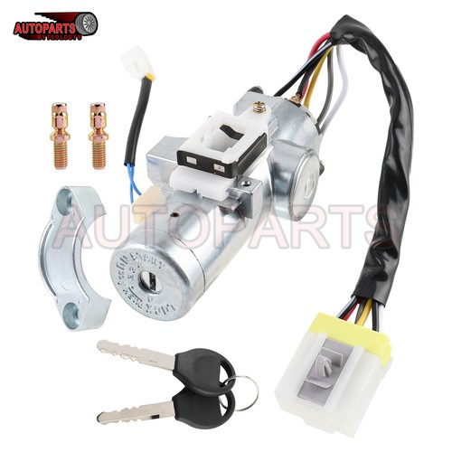 Cilindro e interruptor de bloqueo de encendido con 2 llaves para Nissan 96-99 Sentra 95-98 200SX - Imagen 2 de 11
