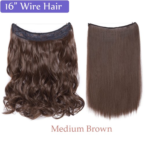 Secret Wire Hair Extensions Invisible Long band Thick As Remy Hair Extension LC - Picture 36 of 42