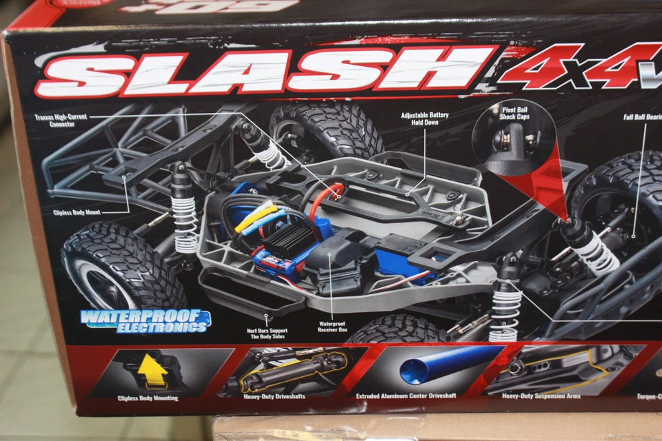 Traxxas TRX 68286-4 ORANGE Slash 4x4 VXL Clipless 1:10 Short-Course NEU OVP RC - Bild 4 von 4