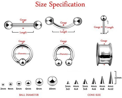 PAAR - Silver Bullet Steel Bullet Style Ohrstöpsel 04 mm / 6 Taper Gauge  - Bild 3 von 5
