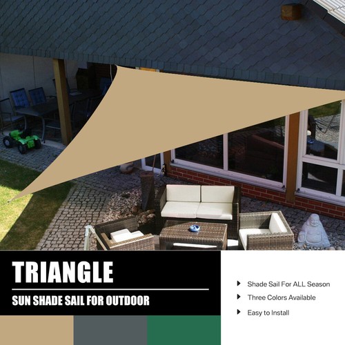 Waterproof Sun Shade Sail Patio Pool Top Cover Canopy 300D UV Outdoor Awnings - Picture 52 of 79