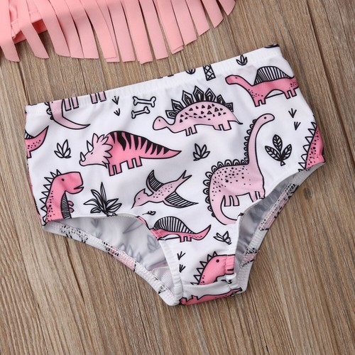 Toddler Girls Tankini Set Swimsuit Kids 3pcs Bathing Suit Tops+Bottoms Swimwear - Picture 7 of 7