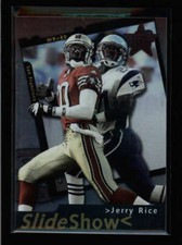 JERRY RICE 2000 LEAF ROOKIES & STARS #S47 SLIDE SHOW INSERT #0627/1000 BA3119